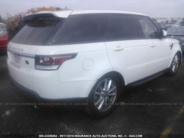 SALWG2KF9GA662451 - 2016 LAND ROVER RANGE ROVER SPORT SE WHITE photo 4