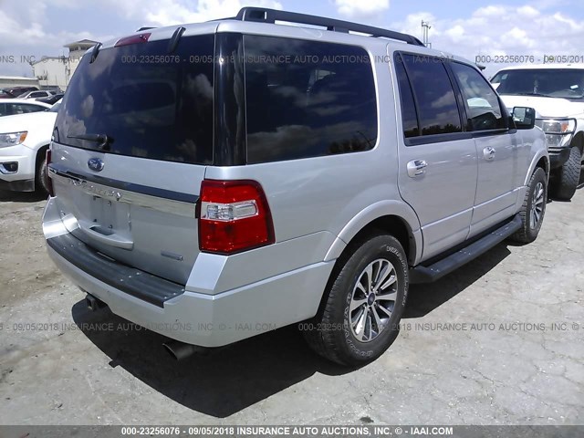 1FMJU1HT8HEA49860 - 2017 FORD EXPEDITION XLT/KING RANCH SILVER photo 4
