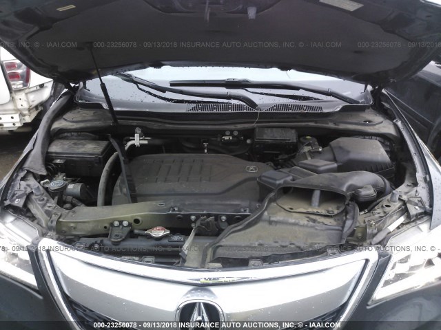 5FRYD4H48FB007616 - 2015 ACURA MDX TECHNOLOGY GRAY photo 10