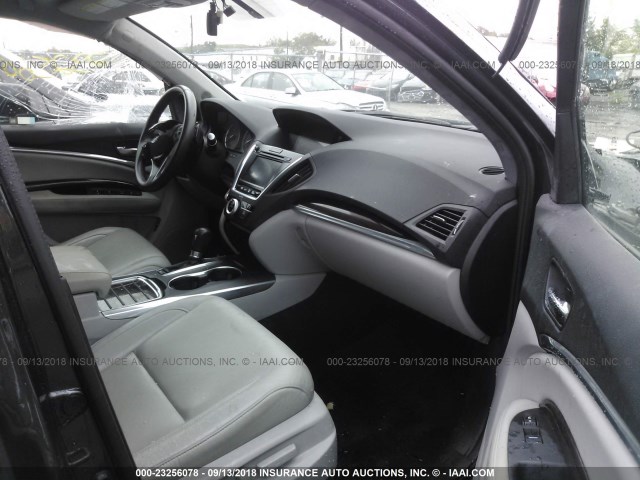 5FRYD4H48FB007616 - 2015 ACURA MDX TECHNOLOGY GRAY photo 5