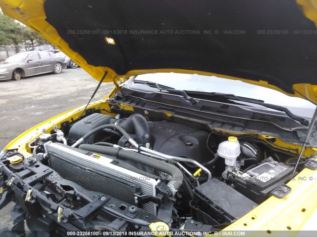 1C6RR7MT3GS334099 - 2016 RAM 1500 SPORT YELLOW photo 10