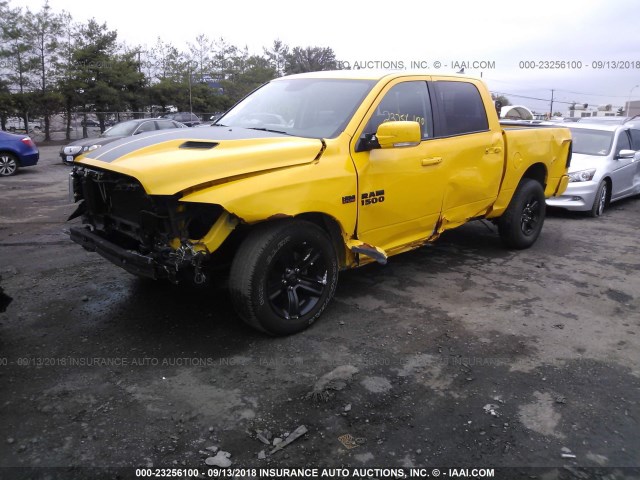 1C6RR7MT3GS334099 - 2016 RAM 1500 SPORT YELLOW photo 6