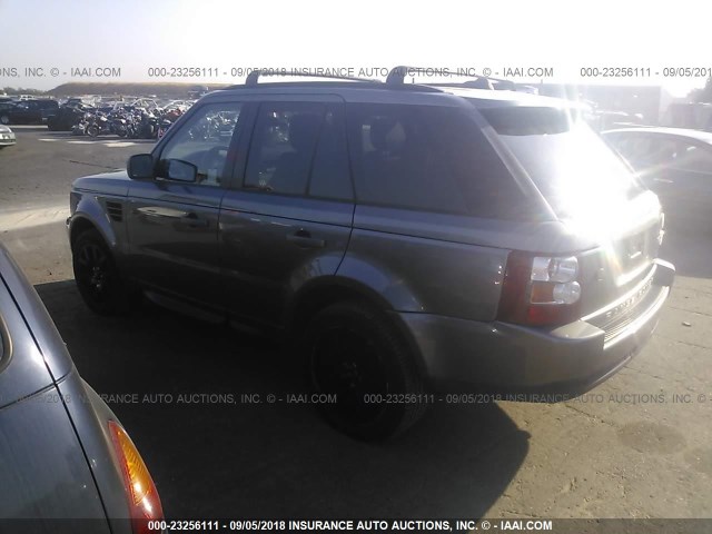 SALSF25478A182907 - 2008 LAND ROVER RANGE ROVER SPORT HSE BLACK photo 3