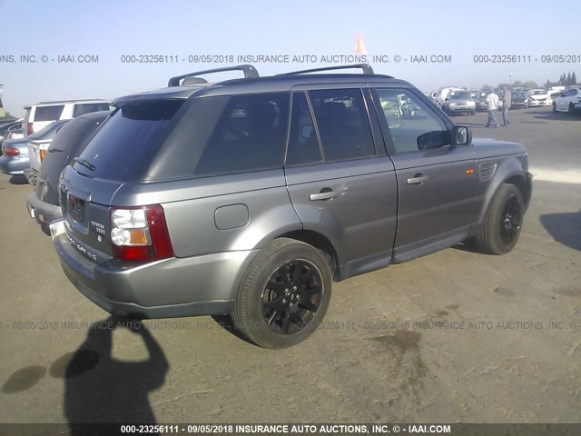 SALSF25478A182907 - 2008 LAND ROVER RANGE ROVER SPORT HSE BLACK photo 4