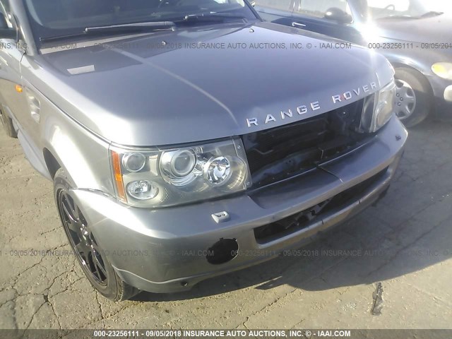 SALSF25478A182907 - 2008 LAND ROVER RANGE ROVER SPORT HSE BLACK photo 6