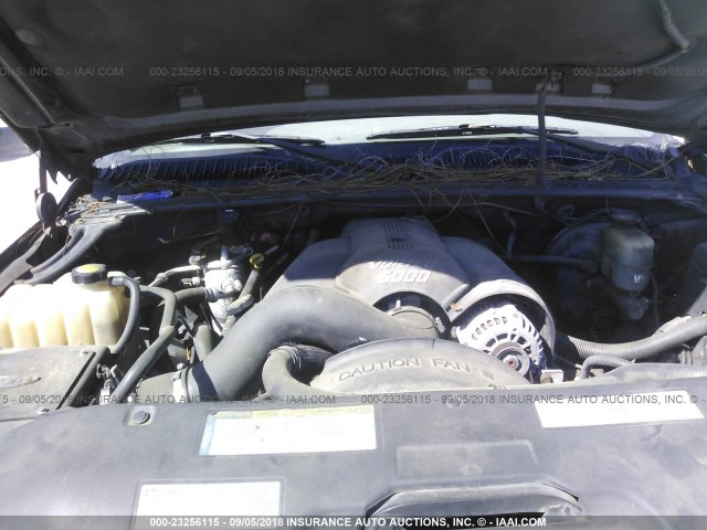 1GKEK63U21J159765 - 2001 GMC DENALI BLACK photo 10