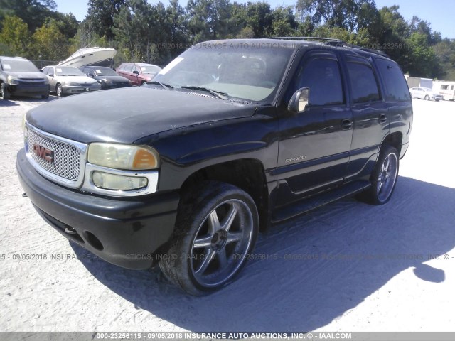 1GKEK63U21J159765 - 2001 GMC DENALI BLACK photo 2