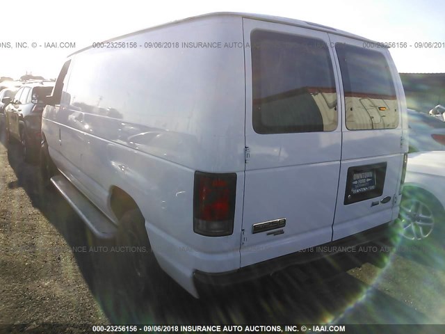 1FTNE2EW4EDA55017 - 2014 FORD ECONOLINE E250 VAN WHITE photo 3