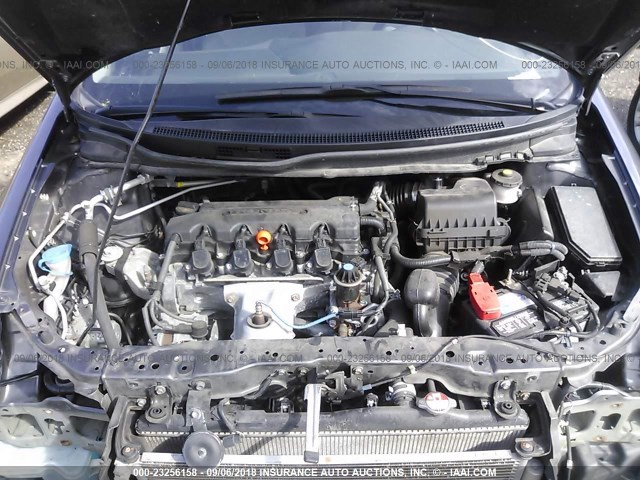 19XFB2F50FE038802 - 2015 HONDA CIVIC LX GRAY photo 10