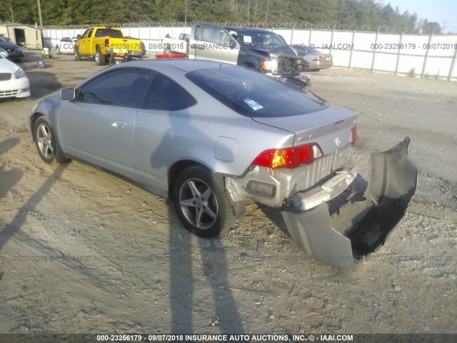 JH4DC54854S012868 - 2004 ACURA RSX SILVER photo 3