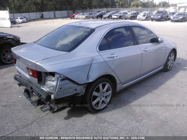 JH4CL96885C004548 - 2005 ACURA TSX SILVER photo 4