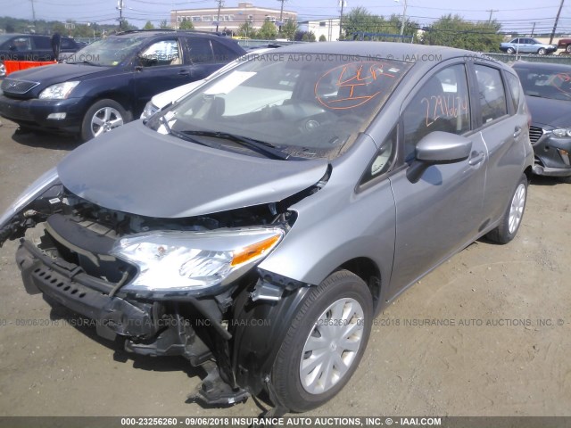 3N1CE2CP0FL355882 - 2015 NISSAN VERSA NOTE S/S PLUS/SV/SL/SR SILVER photo 2