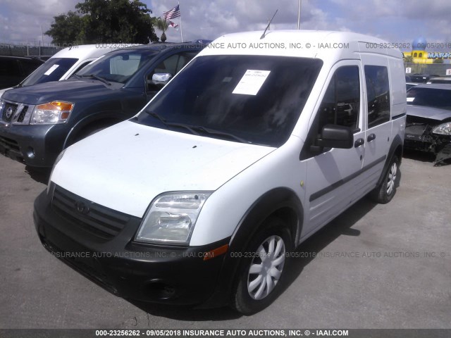 NM0LS6AN3AT042468 - 2010 FORD TRANSIT CONNECT XL WHITE photo 2