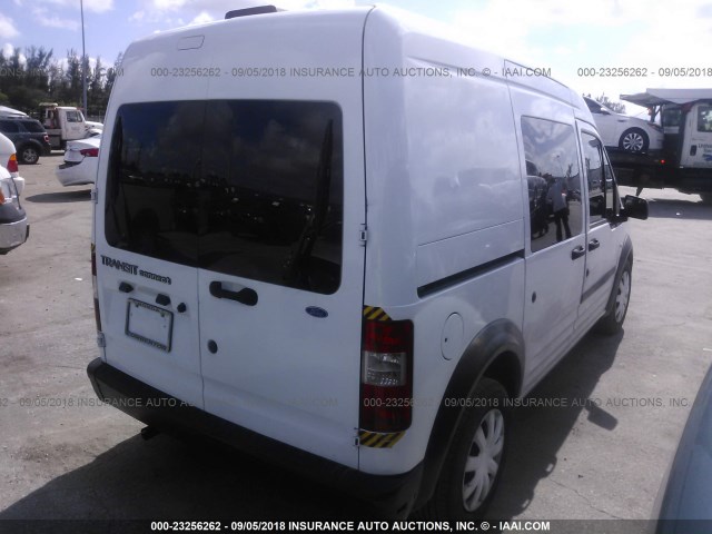 NM0LS6AN3AT042468 - 2010 FORD TRANSIT CONNECT XL WHITE photo 4