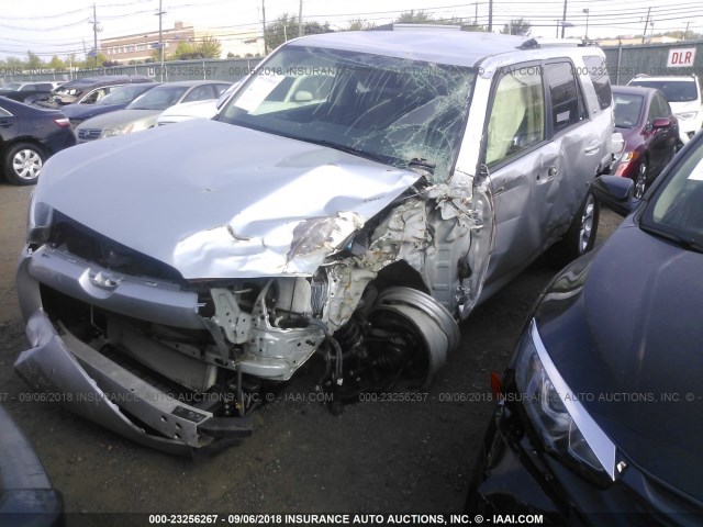 JTEBU5JR9G5330574 - 2016 TOYOTA 4RUNNER SR5 PREM/LTDL/TRAIL/TRD Srebrny zdjęcie 2