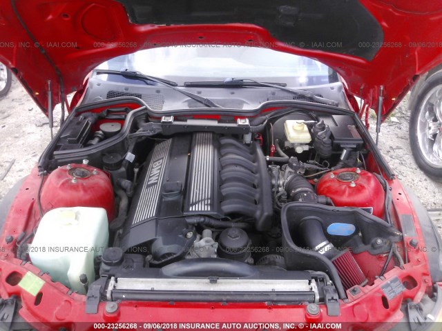 4USCJ3325WLC11465 - 1998 BMW Z3 2.8 RED photo 10