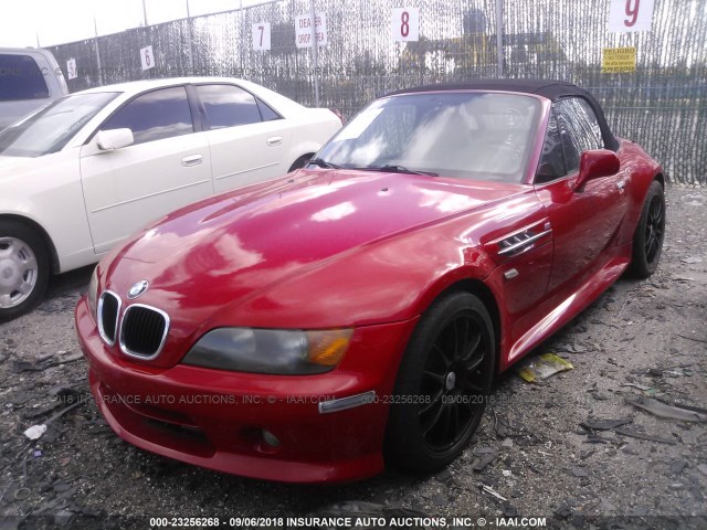 4USCJ3325WLC11465 - 1998 BMW Z3 2.8 RED photo 2