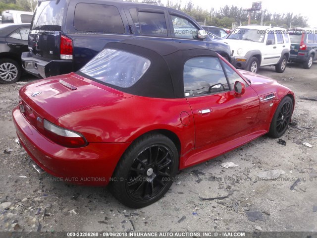 4USCJ3325WLC11465 - 1998 BMW Z3 2.8 RED photo 4