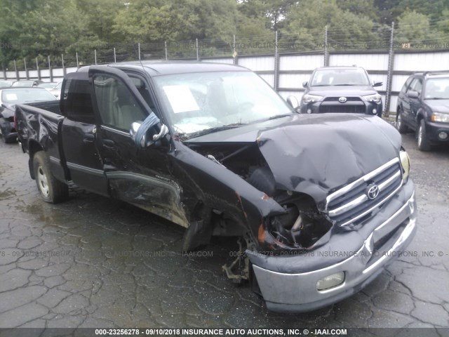 5TBRN34142S245518 - 2002 TOYOTA TUNDRA ACCESS CAB SR5 BLACK photo 1