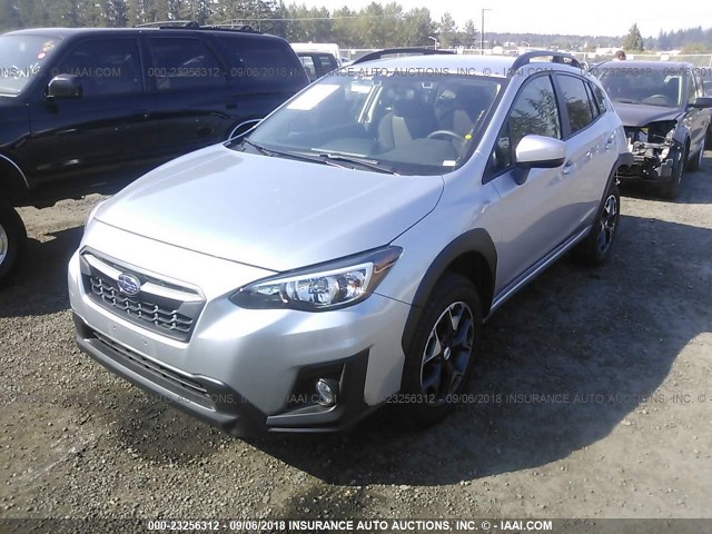 JF2GTADC4JH339803 - 2018 SUBARU CROSSTREK PREMIUM SILVER photo 2
