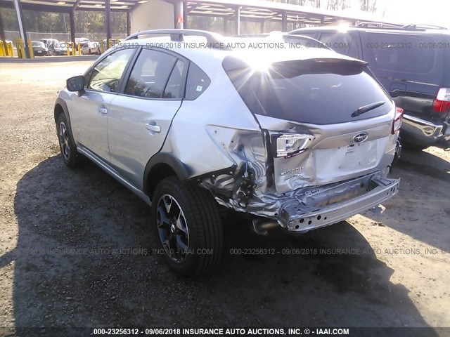 JF2GTADC4JH339803 - 2018 SUBARU CROSSTREK PREMIUM SILVER photo 3