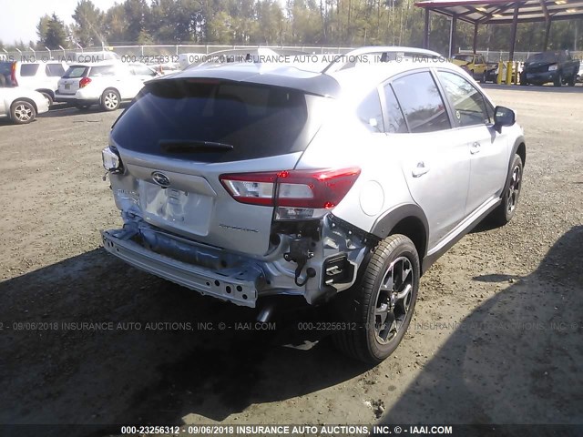 JF2GTADC4JH339803 - 2018 SUBARU CROSSTREK PREMIUM SILVER photo 4