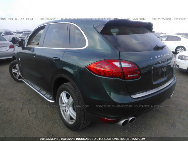 WP1AA2A27CLA09910 - 2012 PORSCHE CAYENNE GREEN photo 3