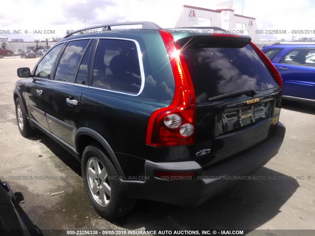 YV1CZ91H531002461 - 2003 VOLVO XC90 T6 GREEN photo 3