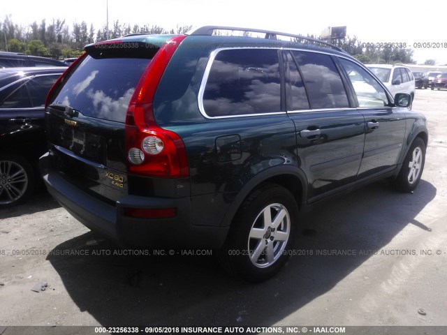 YV1CZ91H531002461 - 2003 VOLVO XC90 T6 GREEN photo 4