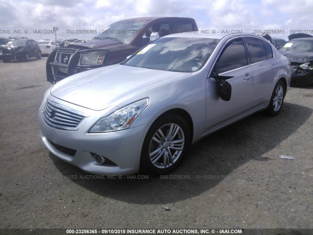 JN1CV6AP6DM306540 - 2013 INFINITI G37 JOURNEY/SPORT SILVER photo 2