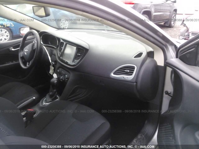 1C3CDFDHXED824192 - 2014 DODGE DART SE AERO GRAY photo 5