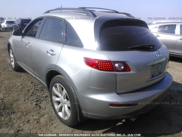 JNRAS08W33X206688 - 2003 INFINITI FX35 SILVER photo 3