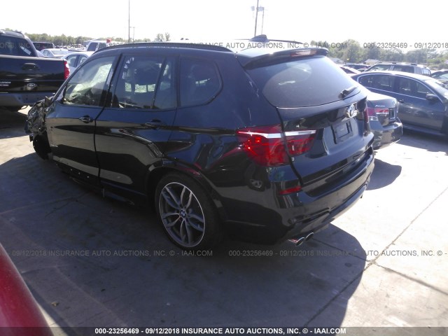 5UXWX7C59G0S17657 - 2016 BMW X3 XDRIVE35I BLACK photo 3