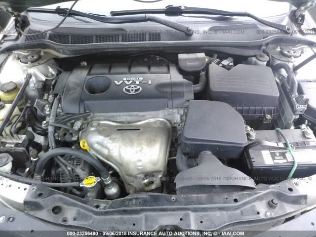 4T1BF3EK4AU070285 - 2010 TOYOTA CAMRY SE/LE/XLE SILVER photo 10