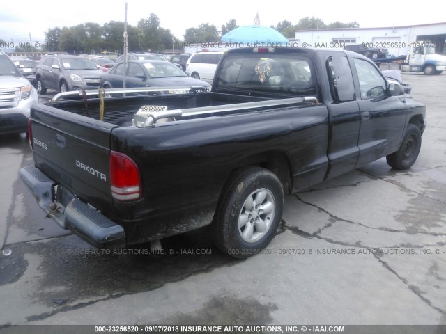 1D7GL32K44S701209 - 2004 DODGE DAKOTA SPORT BLACK photo 4