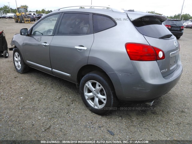 JN8AS5MT5BW565798 - 2011 NISSAN ROGUE S/SV/KROM GRAY photo 3