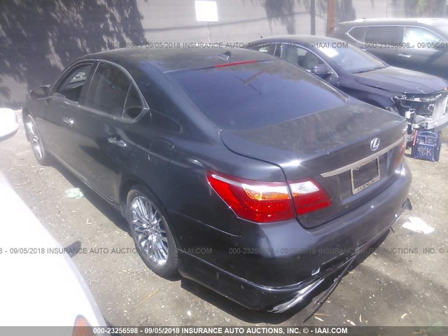 JTHBL5EF2B5101734 - 2011 LEXUS LS 460 GRAY photo 3