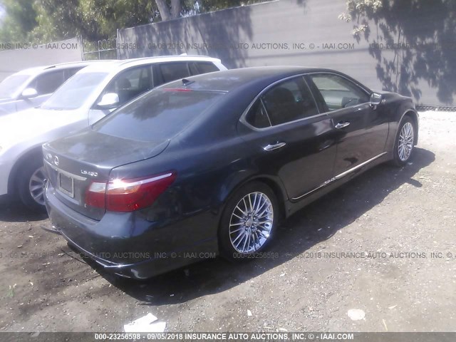 JTHBL5EF2B5101734 - 2011 LEXUS LS 460 GRAY photo 4