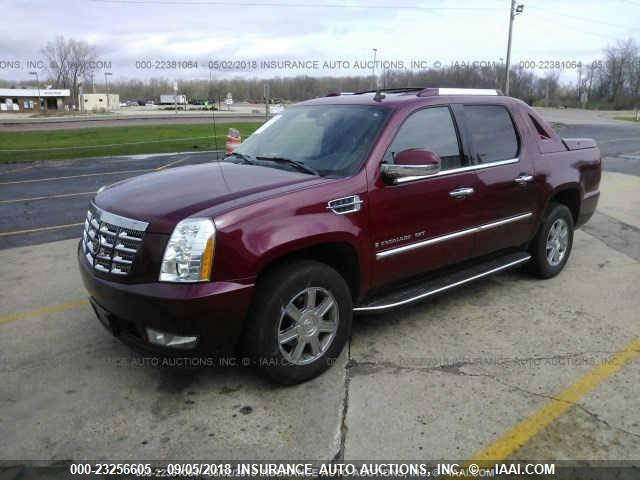 3GYFK62837G124063 - 2007 CADILLAC ESCALADE EXT RED photo 2