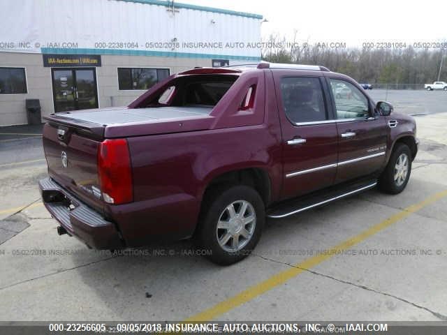 3GYFK62837G124063 - 2007 CADILLAC ESCALADE EXT RED photo 4