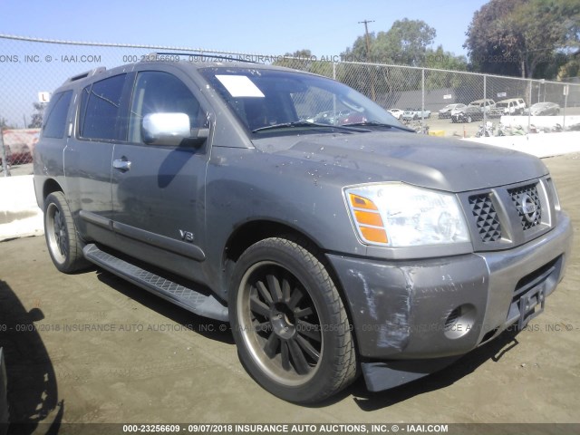 5N1AA08A57N709885 - 2007 NISSAN ARMADA SE/LE GRAY photo 1