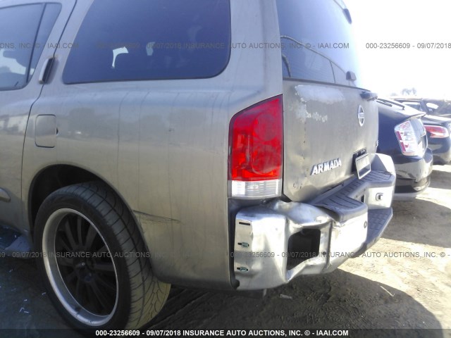 5N1AA08A57N709885 - 2007 NISSAN ARMADA SE/LE GRAY photo 6