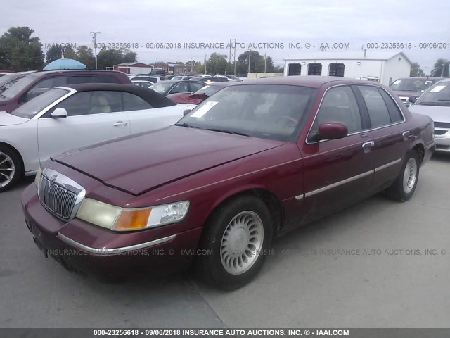 2MEFM75WX2X660621 - 2002 MERCURY GRAND MARQUIS LS MAROON photo 2