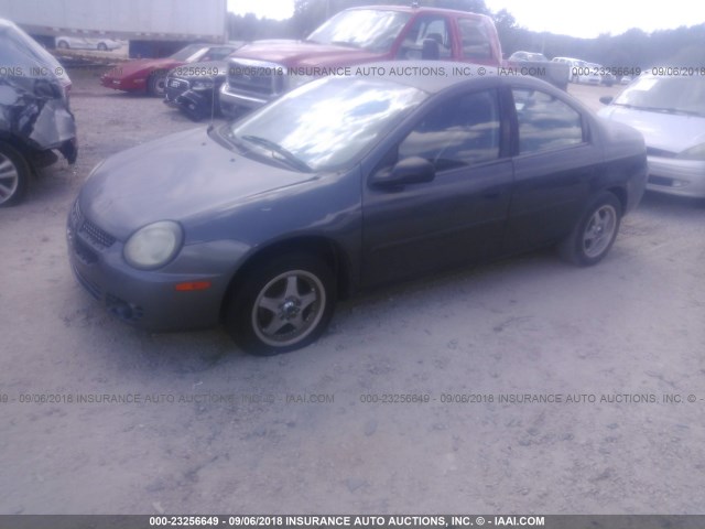 1B3ES26C93D190294 - 2003 DODGE NEON SE GRAY photo 2