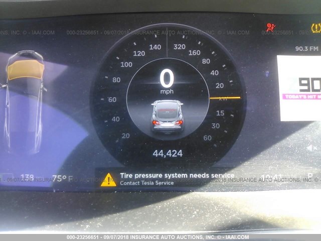 5YJSA1CNXDFP21324 - 2013 TESLA MODEL S GRAY photo 7