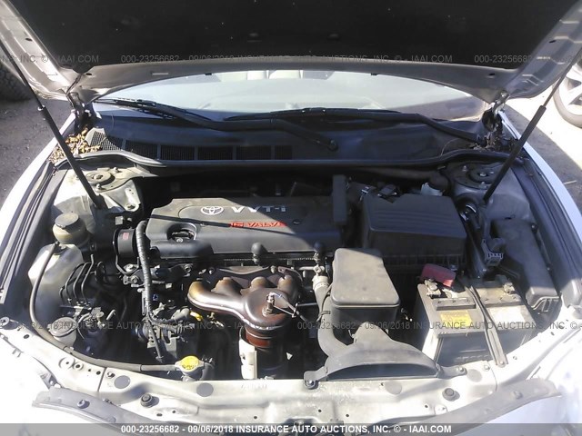 JTNBE46K273073028 - 2007 TOYOTA CAMRY NEW GENERAT CE/LE/XLE/SE SILVER photo 10