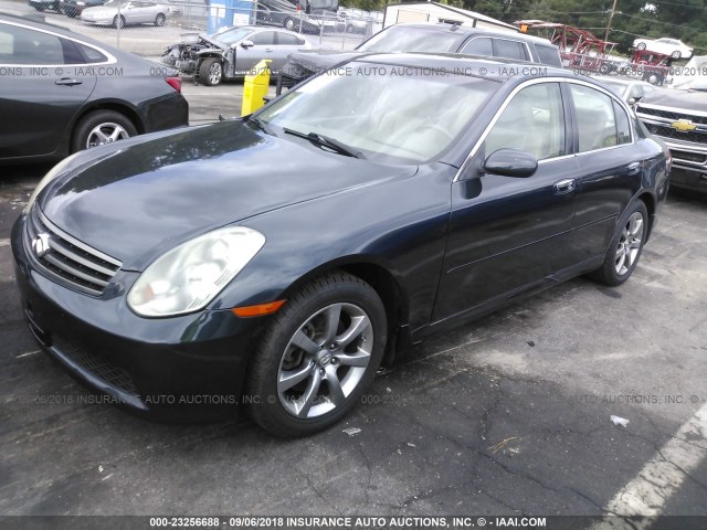 JNKCV51F86M606807 - 2006 INFINITI G35 Dark Blue photo 2