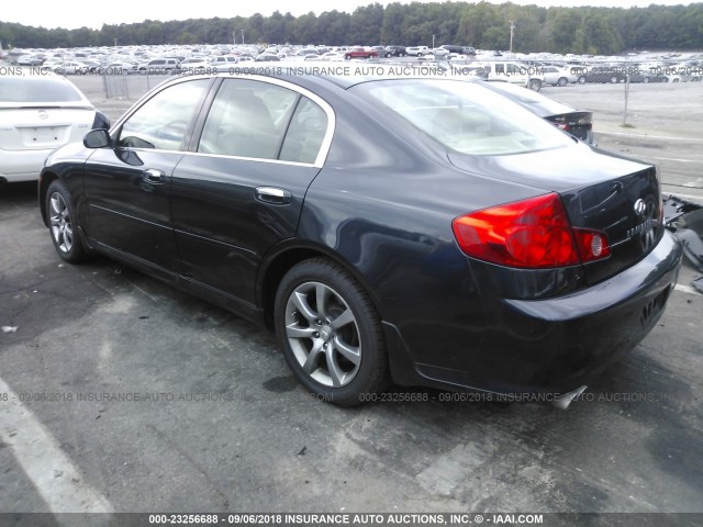 JNKCV51F86M606807 - 2006 INFINITI G35 Dark Blue photo 3