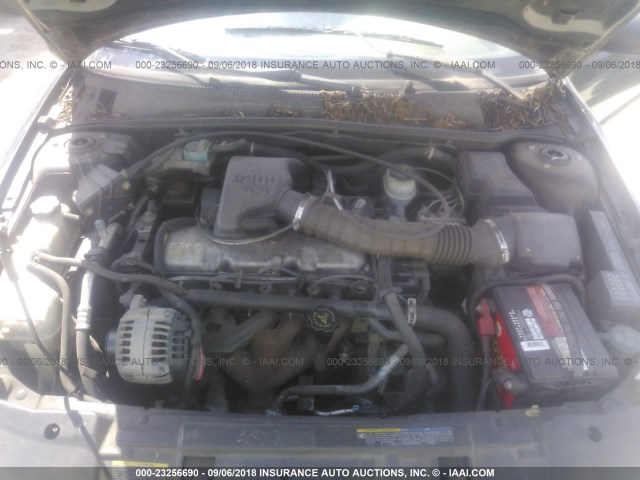 1G1JS124927129751 - 2002 CHEVROLET CAVALIER LS 绿色 照片 10