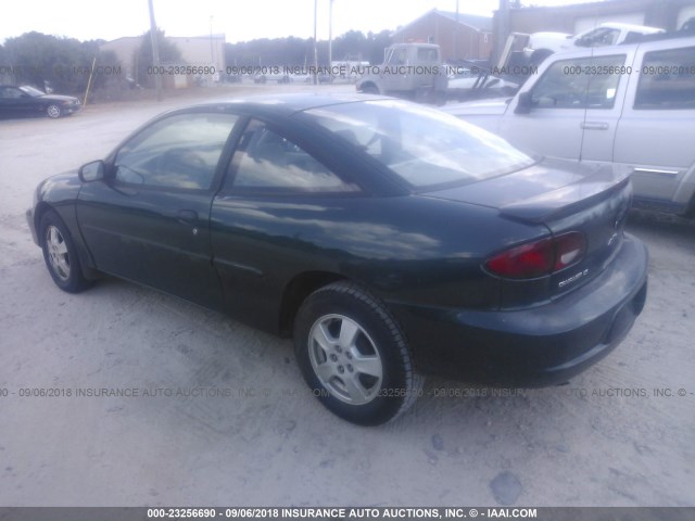 1G1JS124927129751 - 2002 CHEVROLET CAVALIER LS 绿色 照片 3